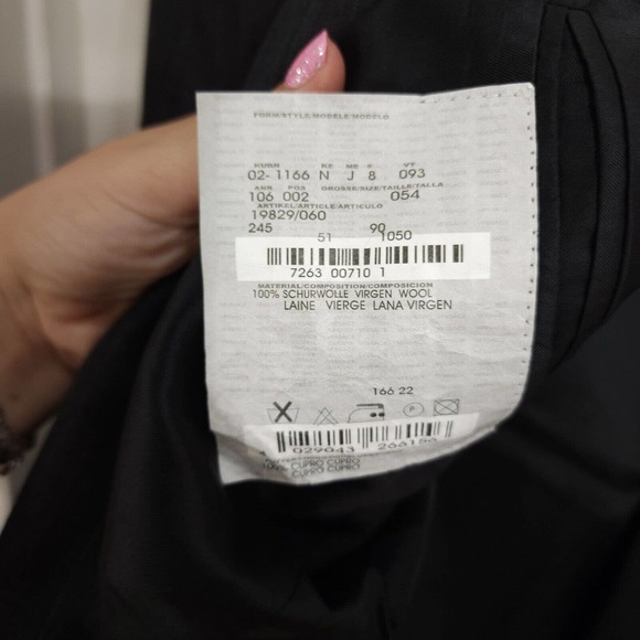 Gianni Versace Mens Blazer Vtg 90s Gray Pinstripe Virgin Wool Suit Jacket NWT 51 - Picture 10 of 14